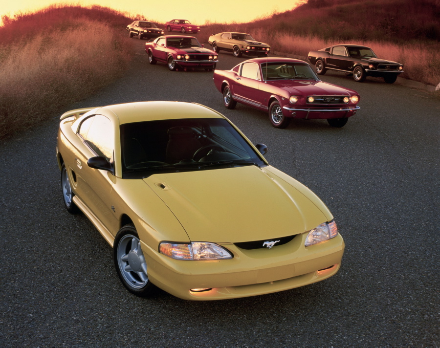 The Mustang was redesigned again in 1994, entering its fourth generation. Still using the Fox body platform, the new 'Stang boasted styling by Patrick Schiavone.