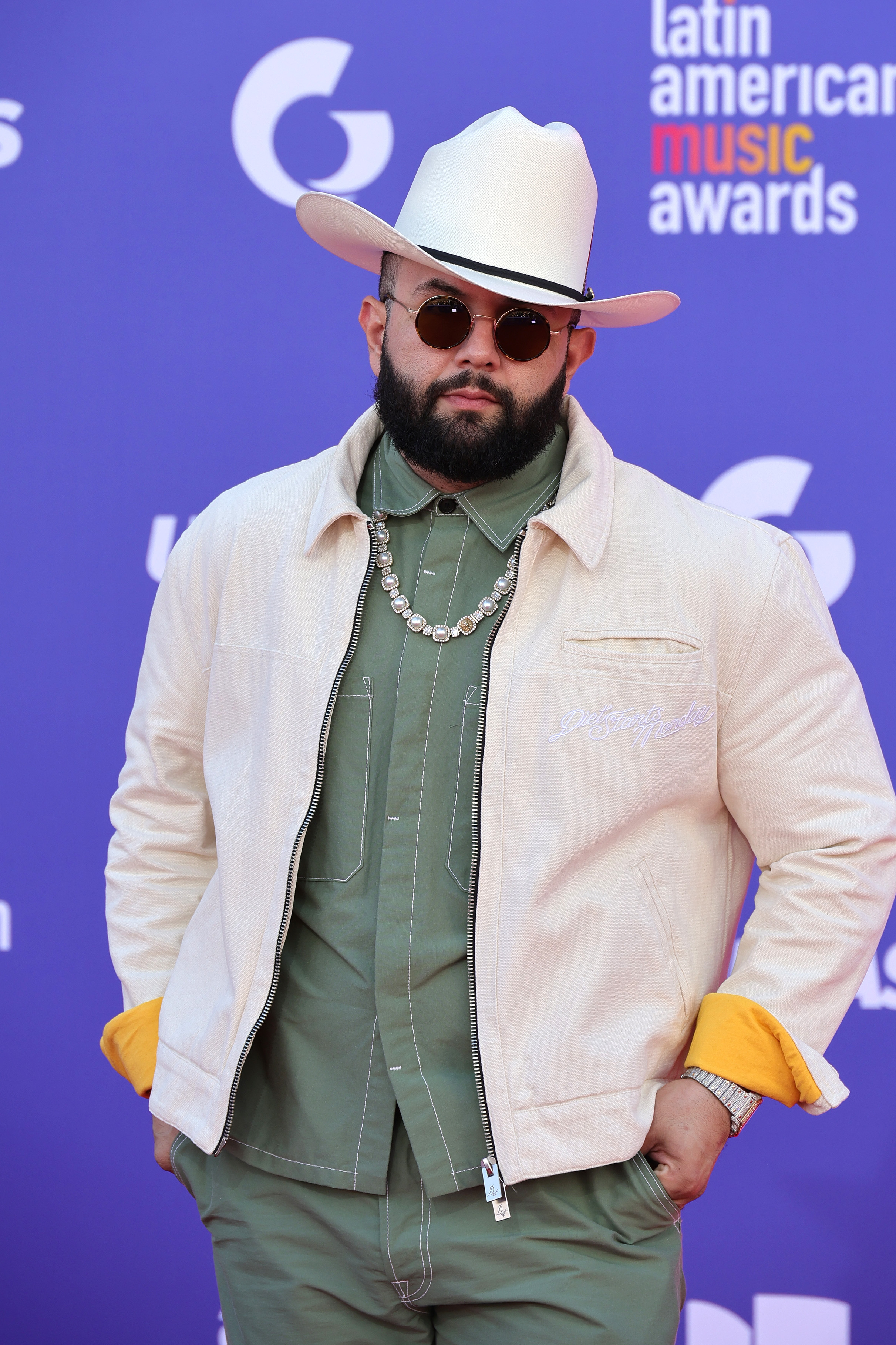 Carin Le&oacute;n attends the 2023 Latin American Music Awards at MGM Grand Garden Arena on April 20, 2023, in Las Vegas, Nev.