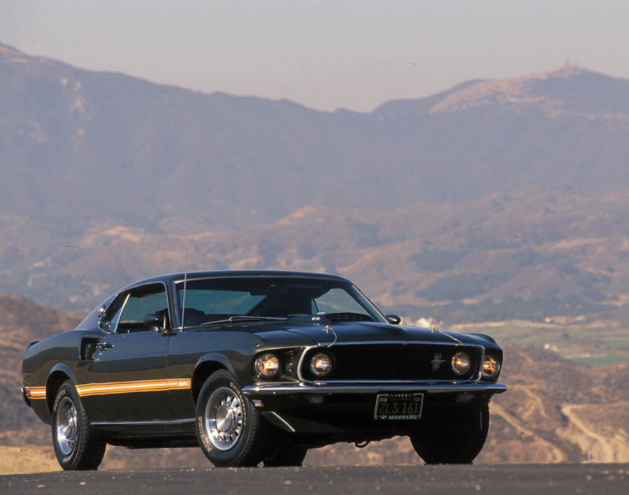 This Mach I Mustang was one of 11 different powertrain options made available in the 1969 model year.