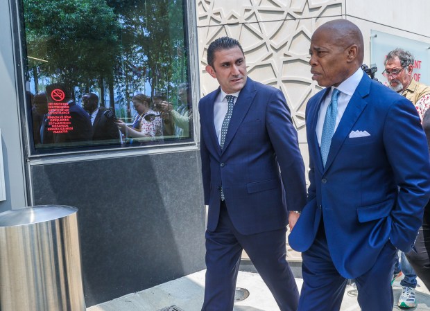 Mayor Eric Adams visits Turkish House alongside Consul General of Turkiye in New York, Reyhan Ozgur. (Photo by Selcuk Acar / Anadolu Agency via Getty Images)
