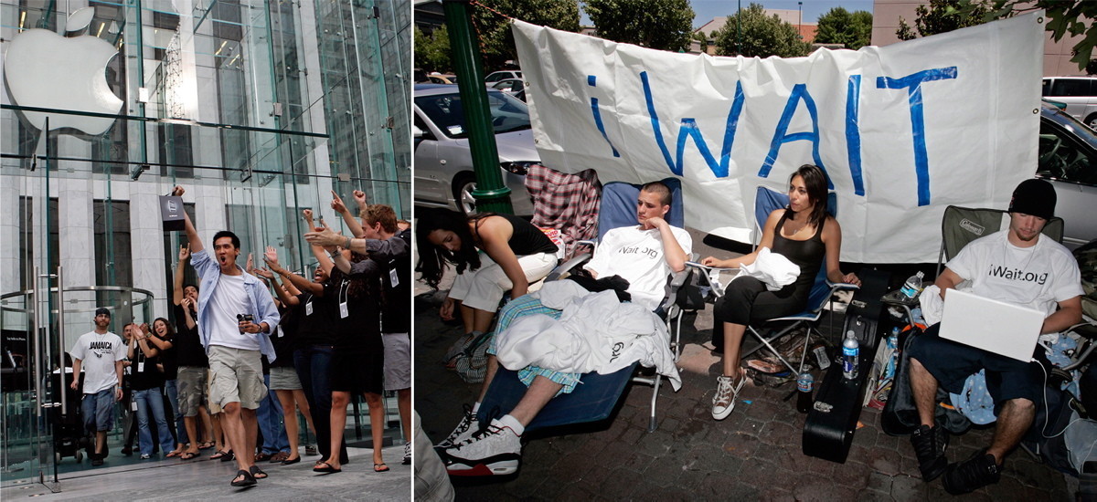 Ever since day 1, people would wait in line for days to get their hands of the first batch of iPhones before they sold out. The phone was available to the public on June 29, 2007 in only the black and aluminum color. The phone was last sold in July 2008 and has been ancient history ever since.