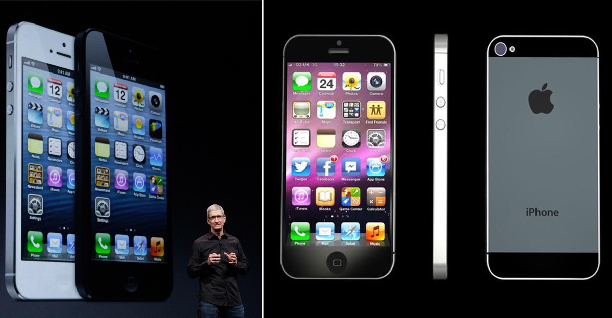 Time for a bigger and brighter screen! During an Apple event on Sept. 12, 2012, Apple CEO Tim Cook announced the iPhone 5, the first to feature a 4-inch screen and weigh 20% less than its predecessor. The phone was also slimmer and faster and claimed to be the biggest change in the iPhone since the first generation one in 2007.